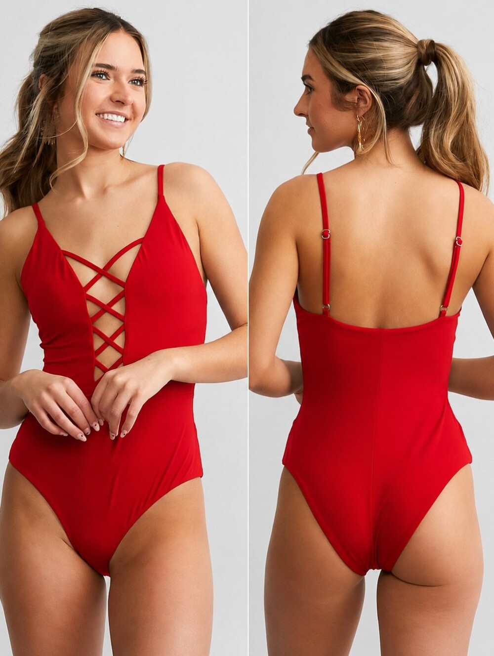 Dippin Daisys Bliss One Piece In Baywatch Red